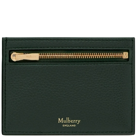 Mulberry Zipped Credit Card Slip Mulberry Green 